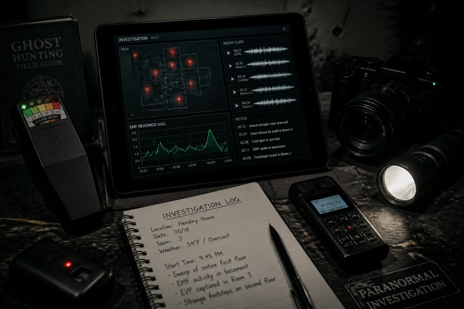 Spectral Evidence: How to Build a Paranormal Investigation Archive with Maps, Data, and Media