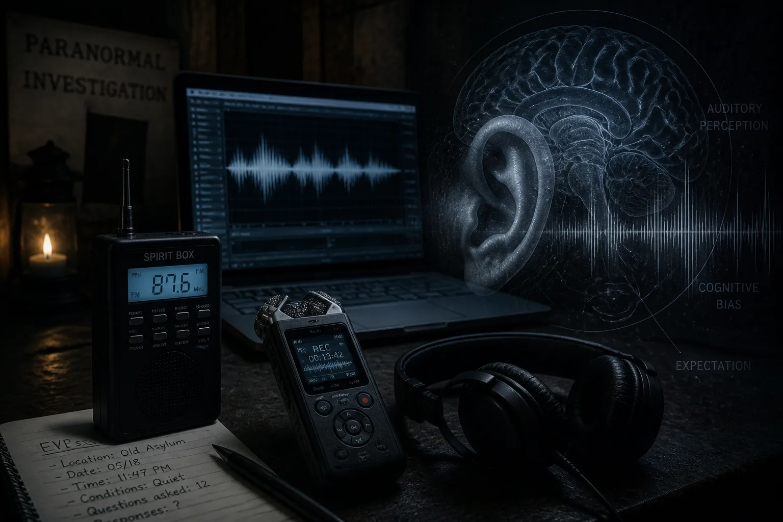 The Illusion of Voice: How Auditory Bias Shapes Spirit Box and EVP Results